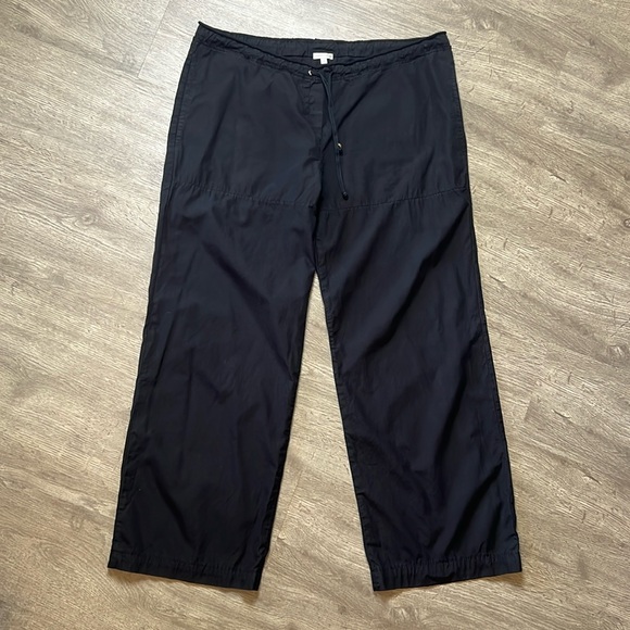 James Perse Pants - James Perse Black Cotton Drawstring‎ Pants